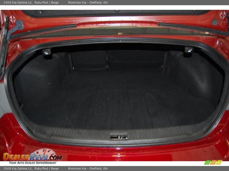 2009 Kia Optima LX Ruby Red / Beige Photo #25