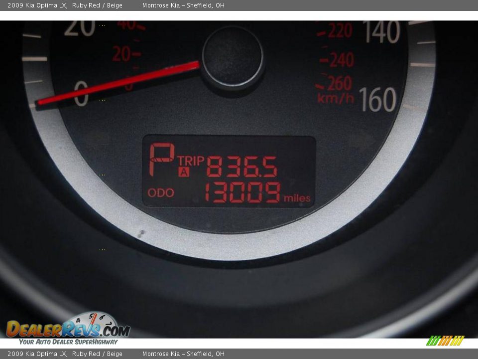 2009 Kia Optima LX Ruby Red / Beige Photo #26