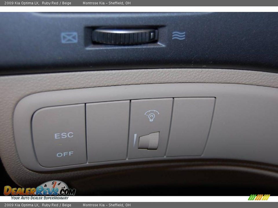 2009 Kia Optima LX Ruby Red / Beige Photo #32