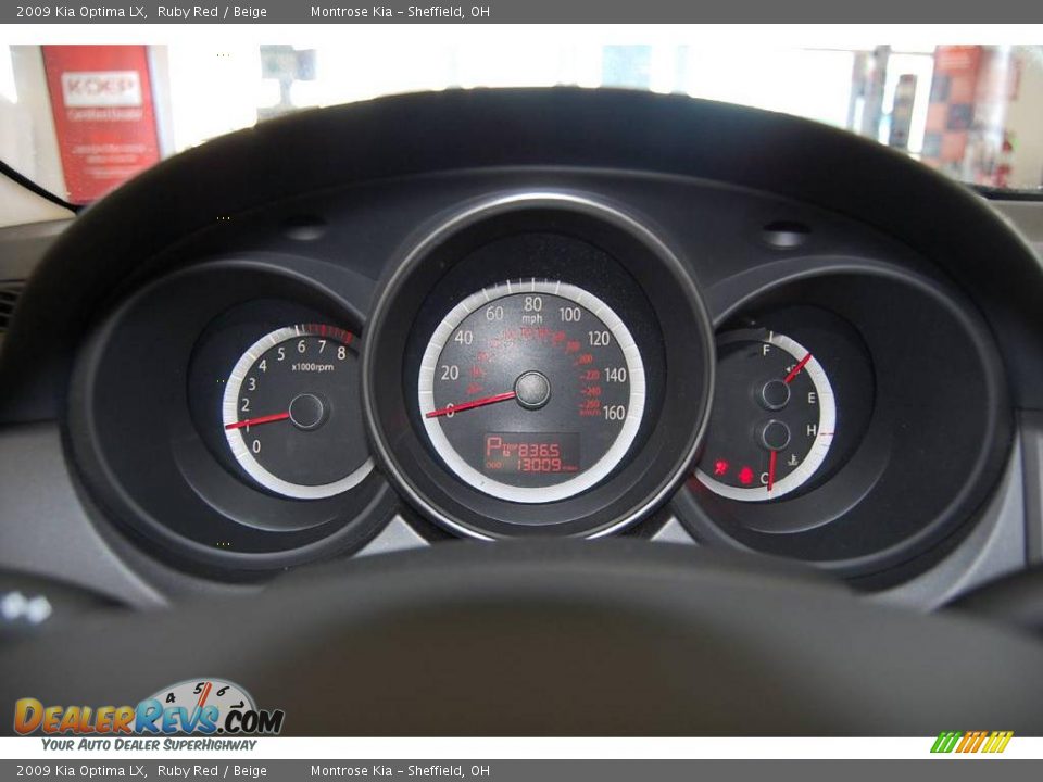 2009 Kia Optima LX Ruby Red / Beige Photo #36