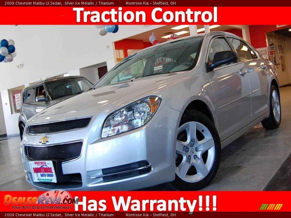 2009 Chevrolet Malibu LS Sedan Silver Ice Metallic / Titanium Photo #1