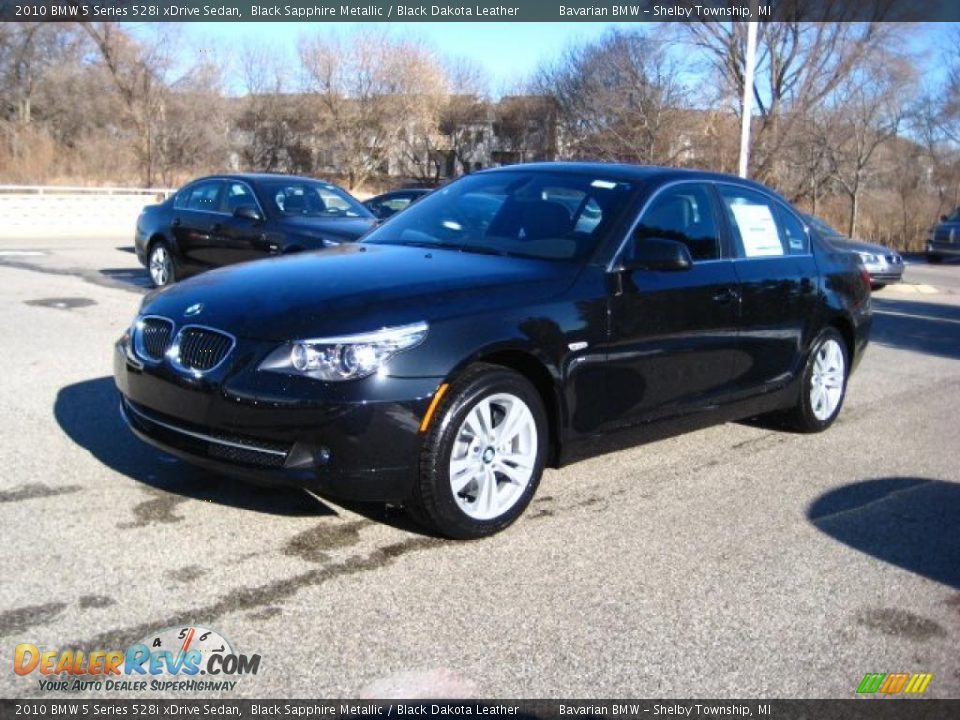 2010 BMW 5 Series 528i xDrive Sedan Black Sapphire Metallic / Black Dakota Leather Photo #1