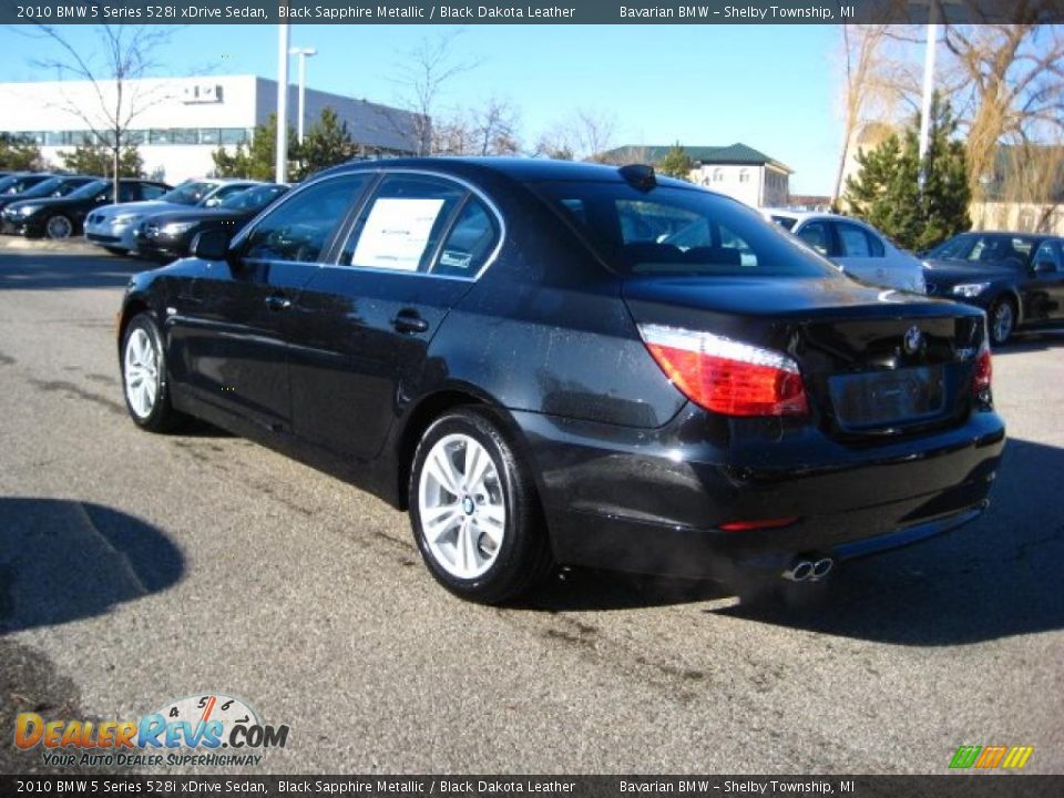 2010 BMW 5 Series 528i xDrive Sedan Black Sapphire Metallic / Black Dakota Leather Photo #3