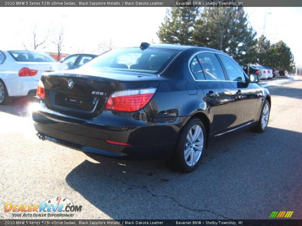 2010 BMW 5 Series 528i xDrive Sedan Black Sapphire Metallic / Black Dakota Leather Photo #5