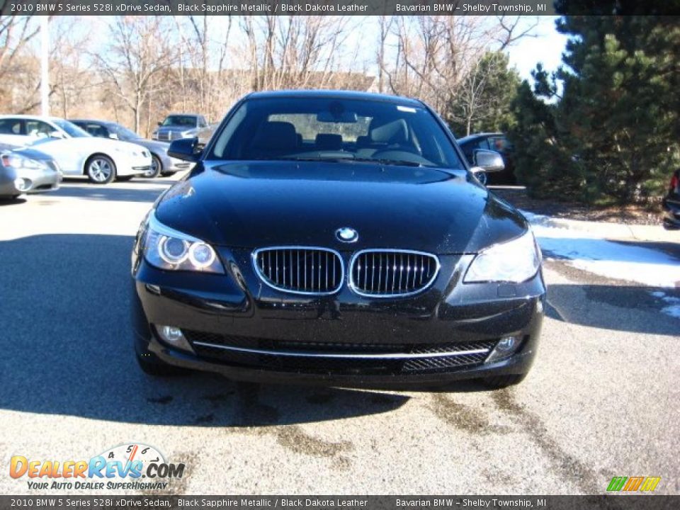 2010 BMW 5 Series 528i xDrive Sedan Black Sapphire Metallic / Black Dakota Leather Photo #8
