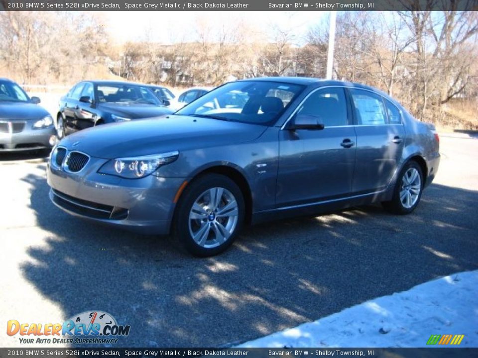 2010 BMW 5 Series 528i xDrive Sedan Space Grey Metallic / Black Dakota Leather Photo #1