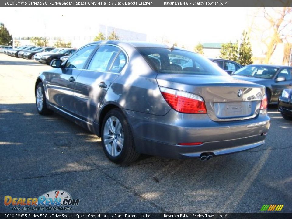2010 BMW 5 Series 528i xDrive Sedan Space Grey Metallic / Black Dakota Leather Photo #3