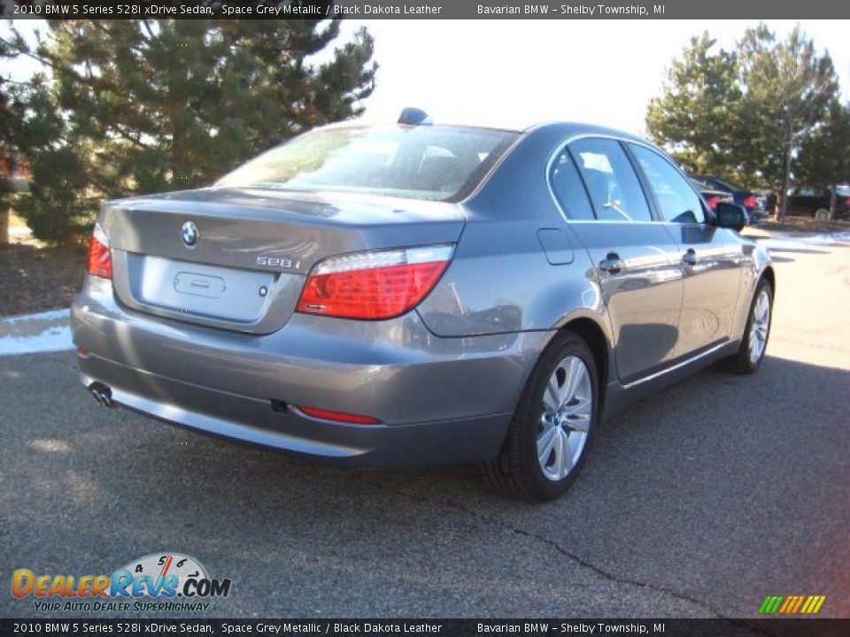 2010 BMW 5 Series 528i xDrive Sedan Space Grey Metallic / Black Dakota Leather Photo #5