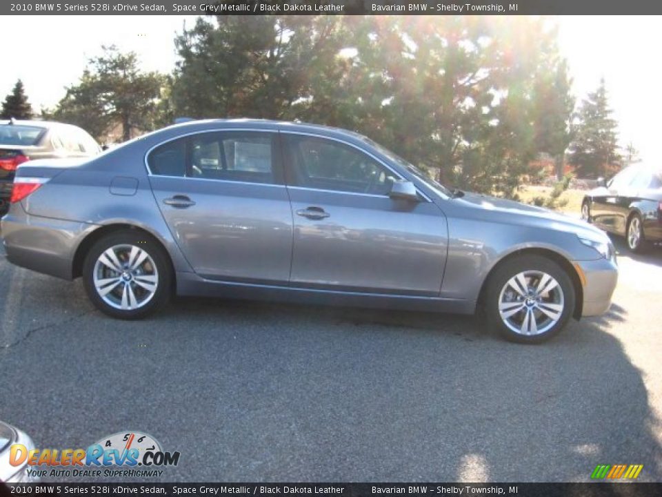 2010 BMW 5 Series 528i xDrive Sedan Space Grey Metallic / Black Dakota Leather Photo #6