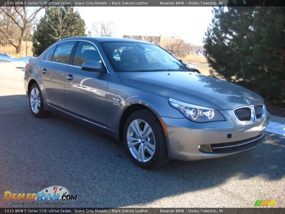 2010 BMW 5 Series 528i xDrive Sedan Space Grey Metallic / Black Dakota Leather Photo #7