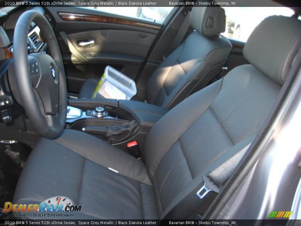 2010 BMW 5 Series 528i xDrive Sedan Space Grey Metallic / Black Dakota Leather Photo #10