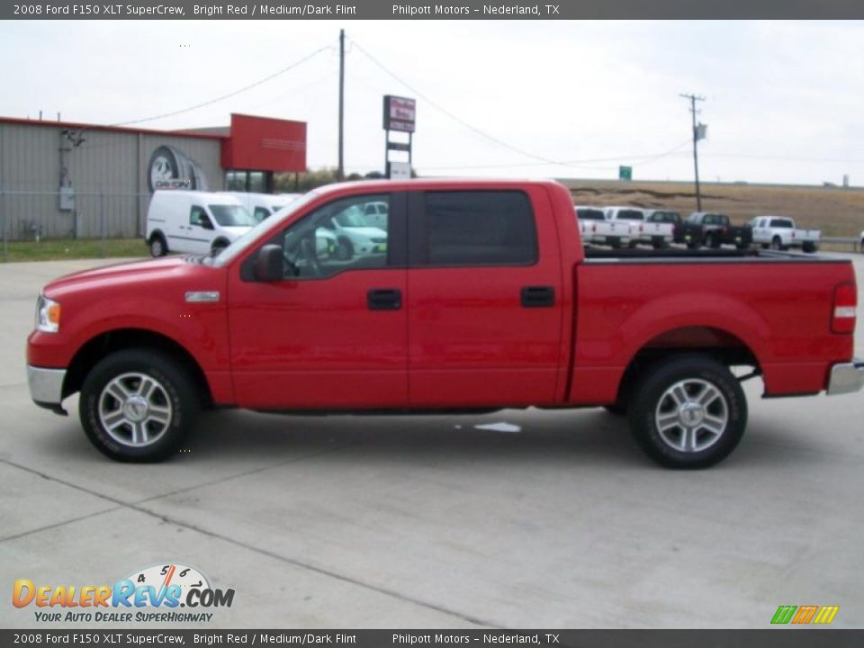 2008 Ford F150 XLT SuperCrew Bright Red / Medium/Dark Flint Photo #6