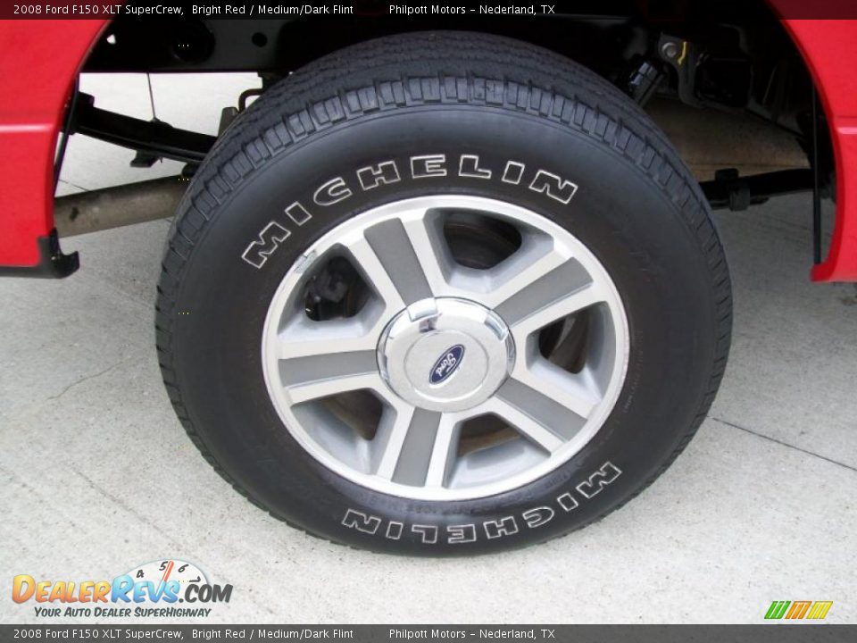 2008 Ford F150 XLT SuperCrew Bright Red / Medium/Dark Flint Photo #12