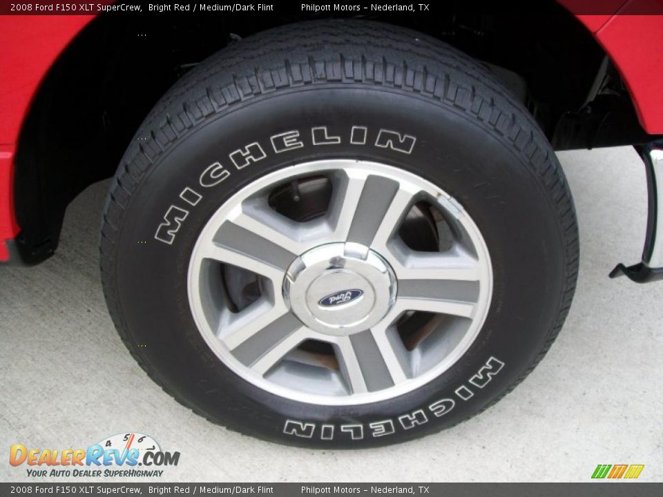 2008 Ford F150 XLT SuperCrew Bright Red / Medium/Dark Flint Photo #13
