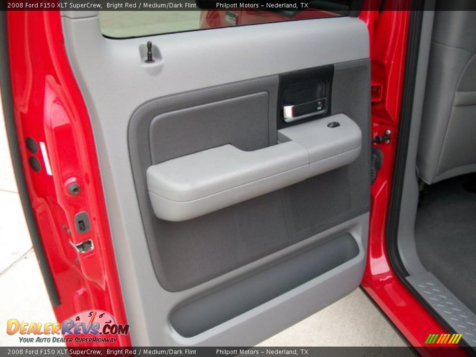 2008 Ford F150 XLT SuperCrew Bright Red / Medium/Dark Flint Photo #25
