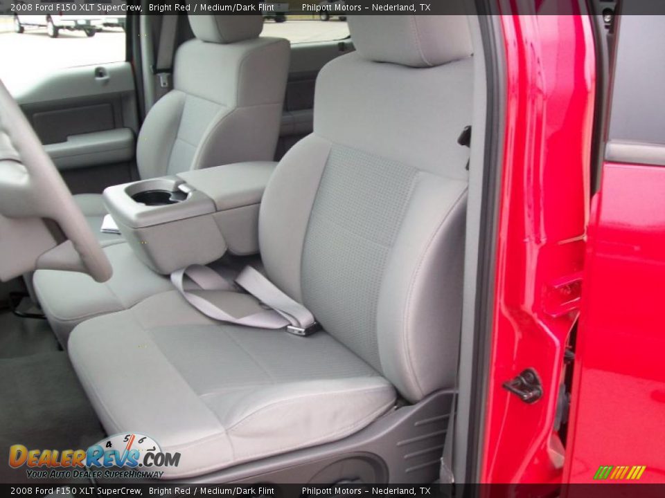2008 Ford F150 XLT SuperCrew Bright Red / Medium/Dark Flint Photo #29