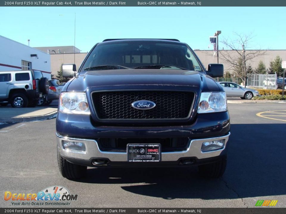 2004 Ford F150 XLT Regular Cab 4x4 True Blue Metallic / Dark Flint Photo #2