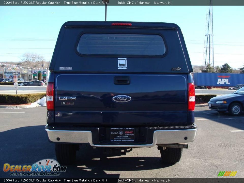 2004 Ford F150 XLT Regular Cab 4x4 True Blue Metallic / Dark Flint Photo #6
