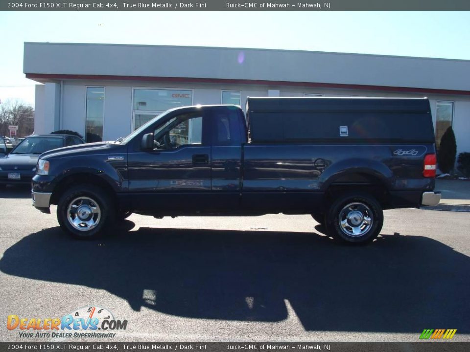 2004 Ford F150 XLT Regular Cab 4x4 True Blue Metallic / Dark Flint Photo #8