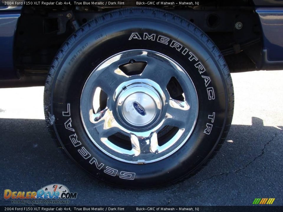 2004 Ford F150 XLT Regular Cab 4x4 True Blue Metallic / Dark Flint Photo #9
