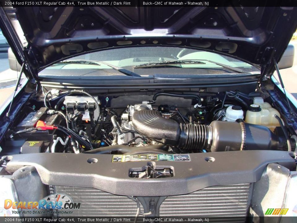 2004 Ford F150 XLT Regular Cab 4x4 True Blue Metallic / Dark Flint Photo #21