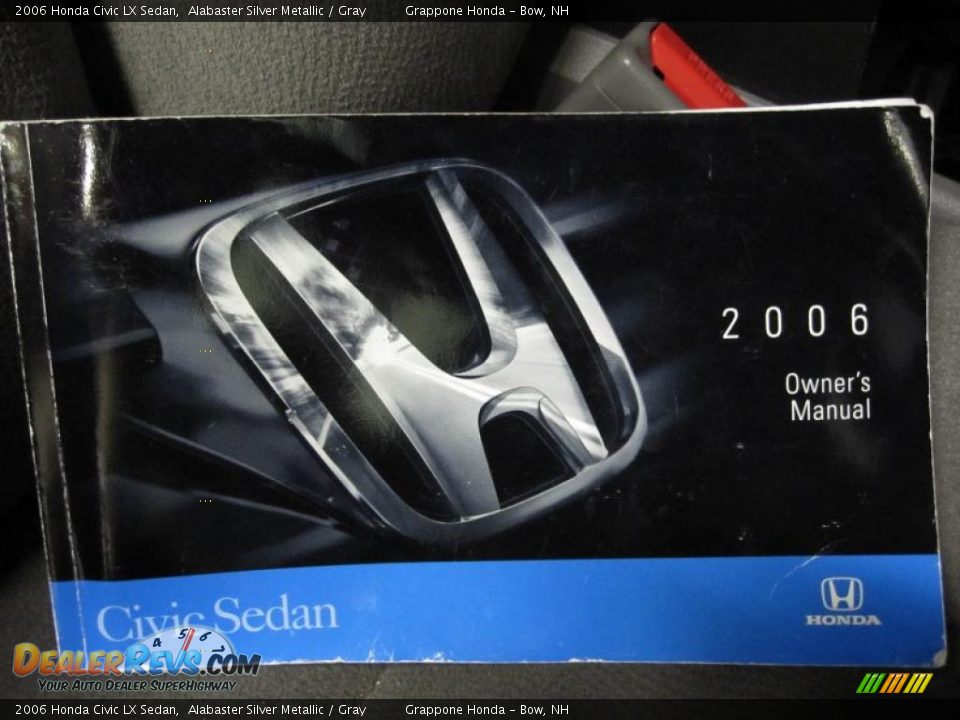 2006 Honda Civic LX Sedan Alabaster Silver Metallic / Gray Photo #6