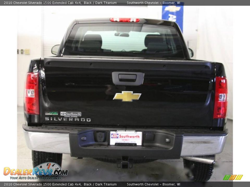 2010 Chevrolet Silverado 1500 Extended Cab 4x4 Black / Dark Titanium Photo #3