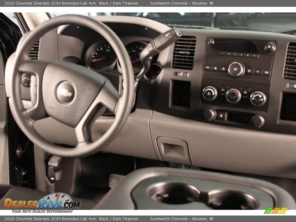 2010 Chevrolet Silverado 1500 Extended Cab 4x4 Black / Dark Titanium Photo #7