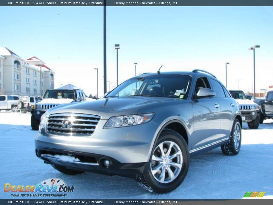 2008 Infiniti FX 35 AWD Sheer Platinum Metallic / Graphite Photo #2