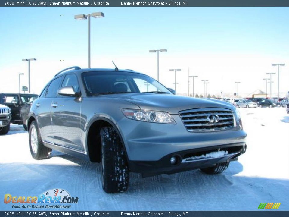 2008 Infiniti FX 35 AWD Sheer Platinum Metallic / Graphite Photo #3
