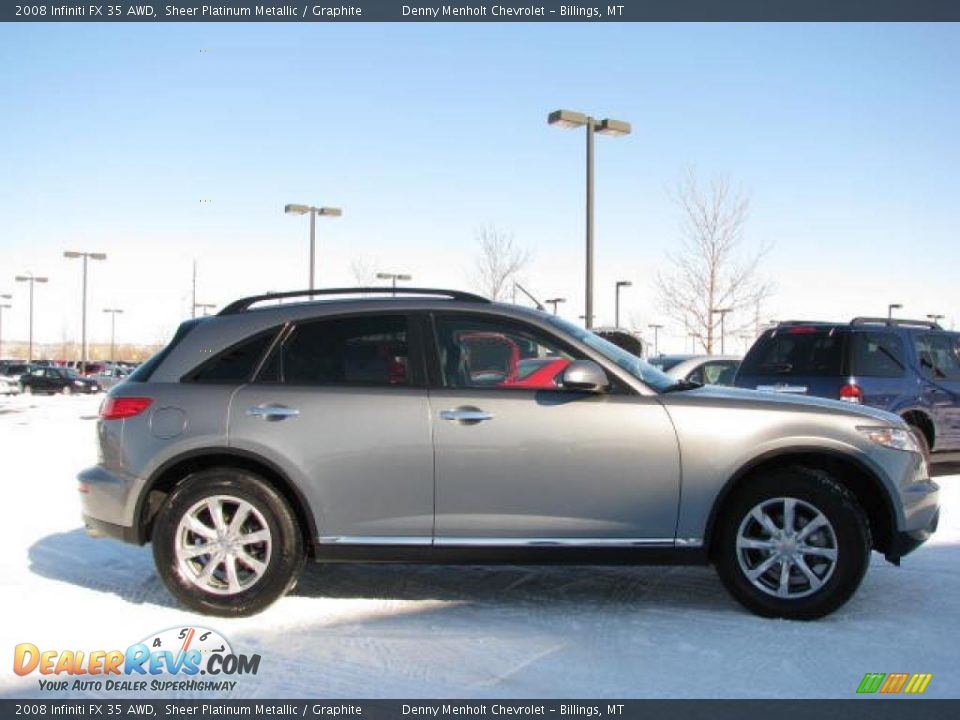 2008 Infiniti FX 35 AWD Sheer Platinum Metallic / Graphite Photo #5