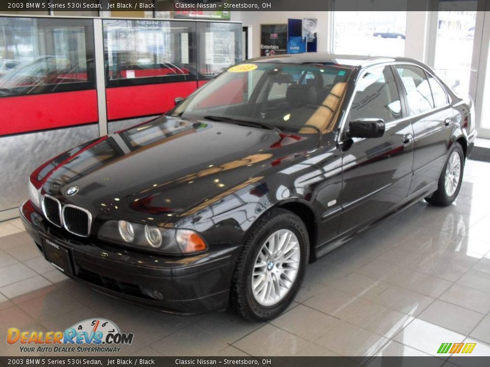 2003 BMW 5 Series 530i Sedan Jet Black / Black Photo #1