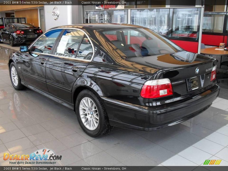2003 BMW 5 Series 530i Sedan Jet Black / Black Photo #2