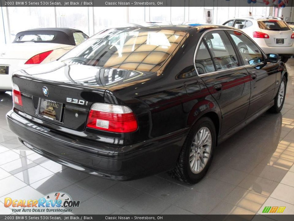 2003 BMW 5 Series 530i Sedan Jet Black / Black Photo #3