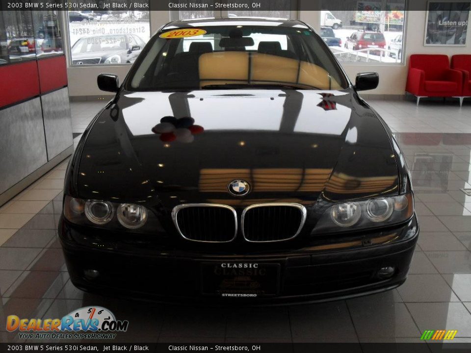 2003 BMW 5 Series 530i Sedan Jet Black / Black Photo #5