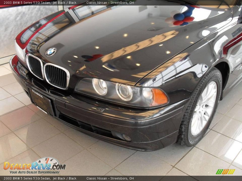 2003 BMW 5 Series 530i Sedan Jet Black / Black Photo #7