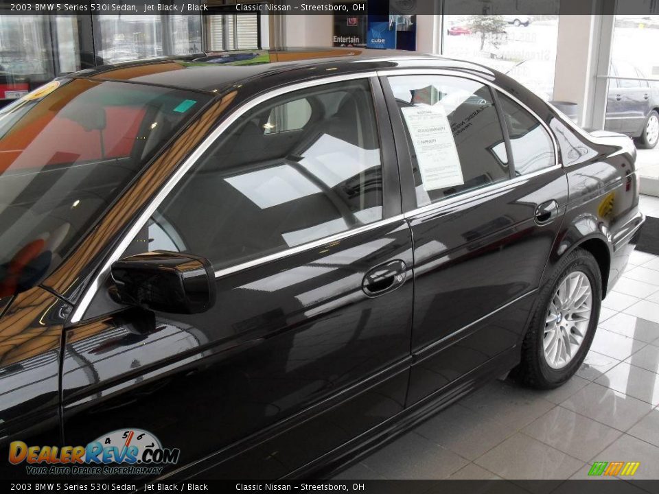 2003 BMW 5 Series 530i Sedan Jet Black / Black Photo #8