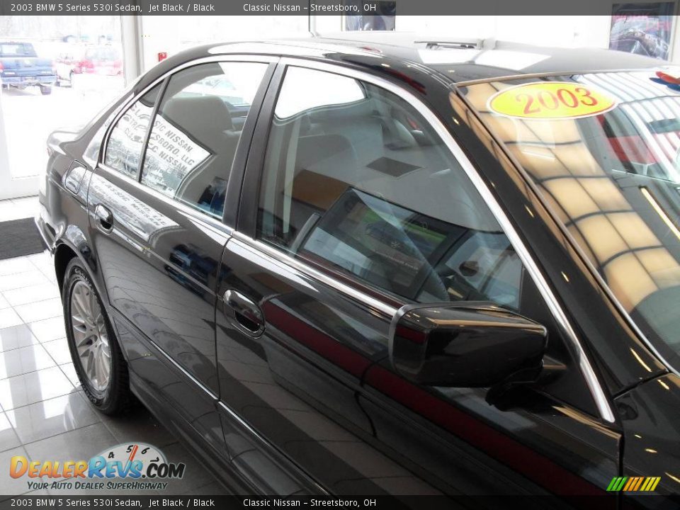 2003 BMW 5 Series 530i Sedan Jet Black / Black Photo #11