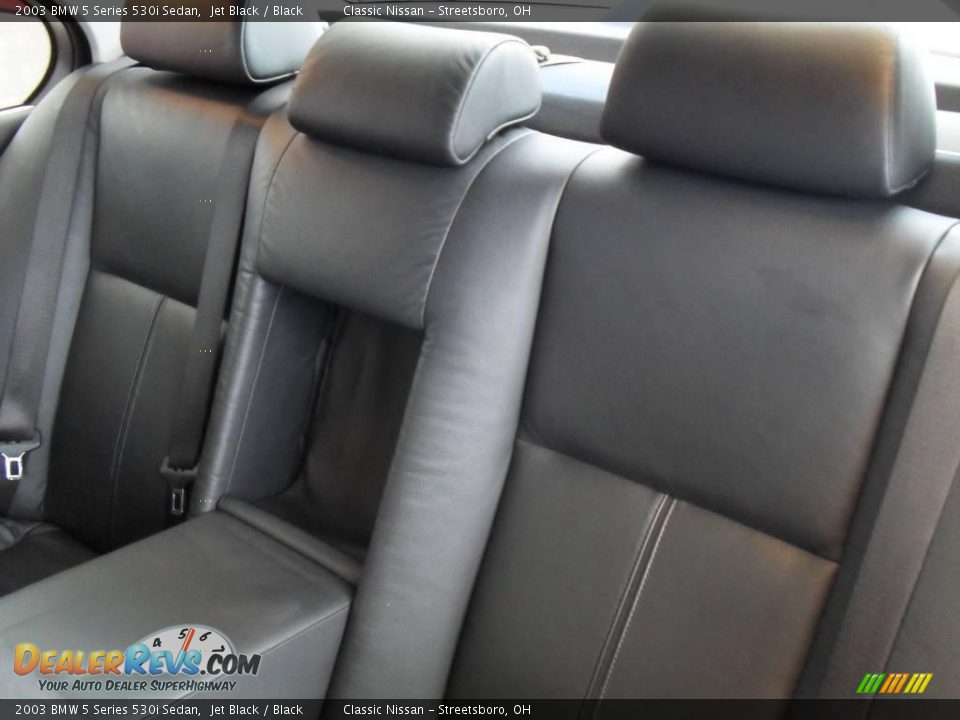 2003 BMW 5 Series 530i Sedan Jet Black / Black Photo #20