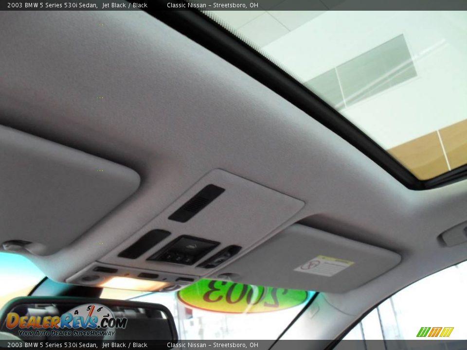 2003 BMW 5 Series 530i Sedan Jet Black / Black Photo #29