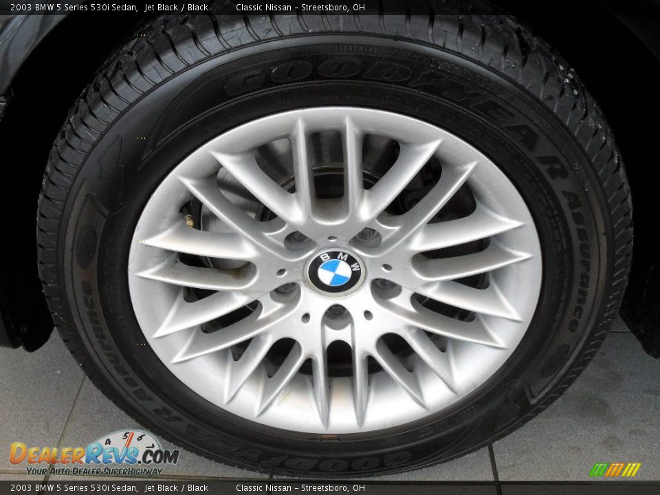 2003 BMW 5 Series 530i Sedan Jet Black / Black Photo #31