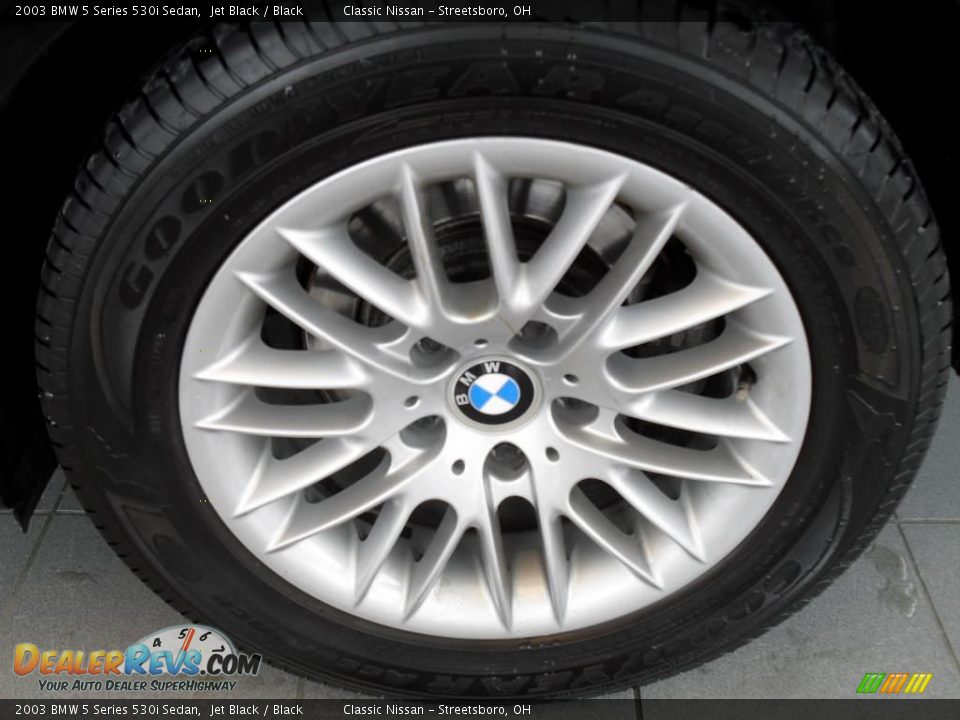 2003 BMW 5 Series 530i Sedan Jet Black / Black Photo #32