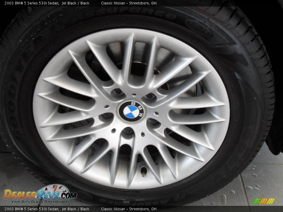 2003 BMW 5 Series 530i Sedan Jet Black / Black Photo #34