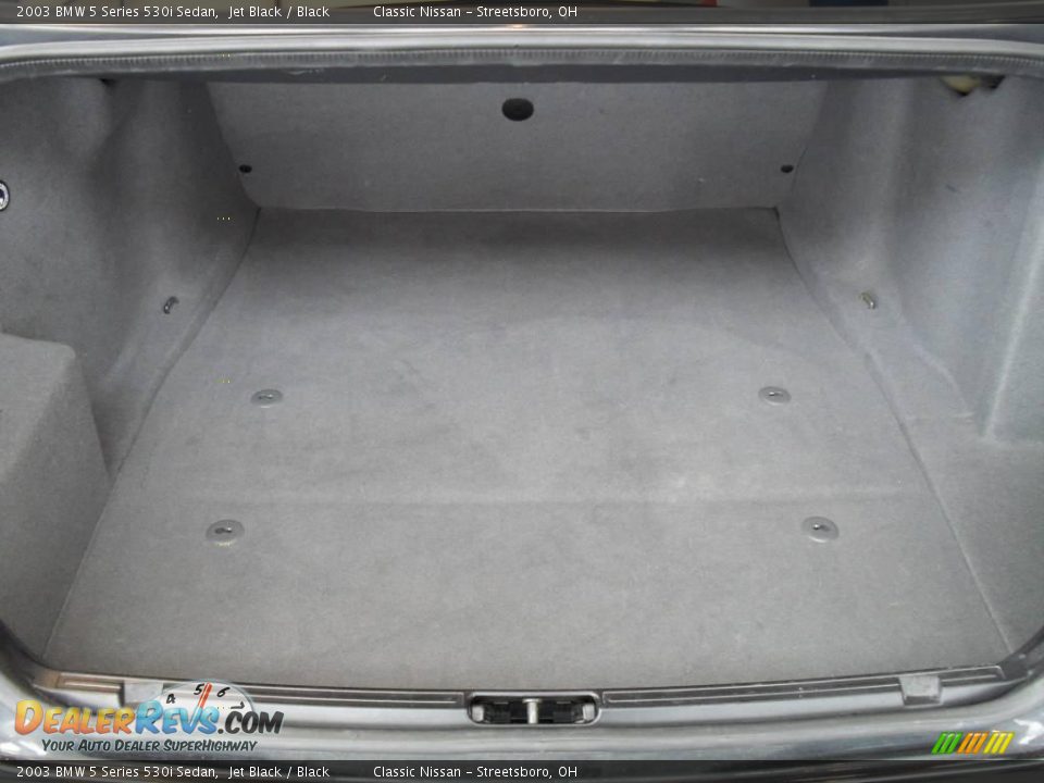 2003 BMW 5 Series 530i Sedan Jet Black / Black Photo #35