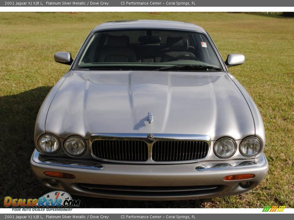 2001 Jaguar XJ XJ8 L Platinum Silver Metallic / Dove Grey Photo #6