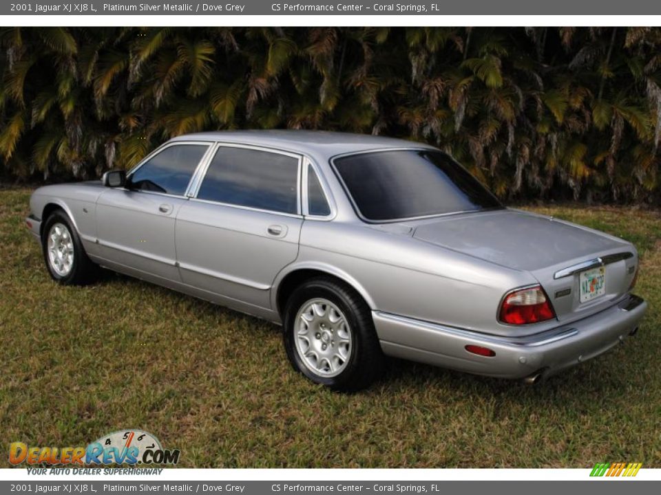 2001 Jaguar XJ XJ8 L Platinum Silver Metallic / Dove Grey Photo #7