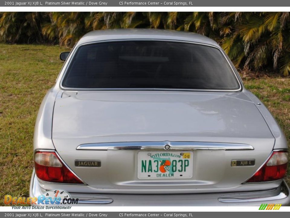 2001 Jaguar XJ XJ8 L Platinum Silver Metallic / Dove Grey Photo #9