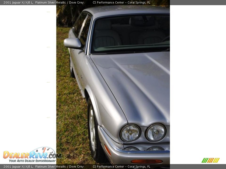 2001 Jaguar XJ XJ8 L Platinum Silver Metallic / Dove Grey Photo #10