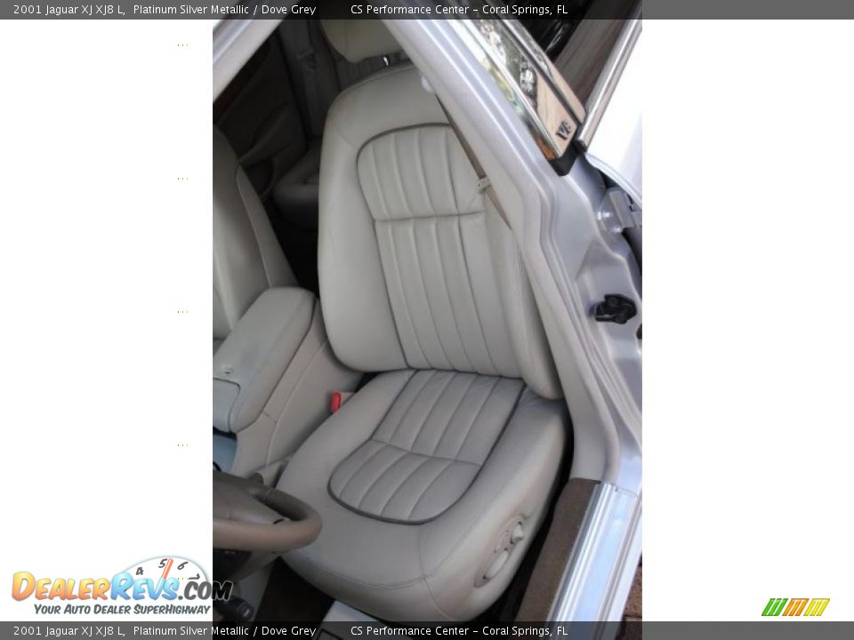 2001 Jaguar XJ XJ8 L Platinum Silver Metallic / Dove Grey Photo #14