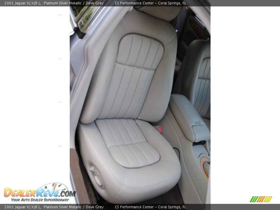 2001 Jaguar XJ XJ8 L Platinum Silver Metallic / Dove Grey Photo #16